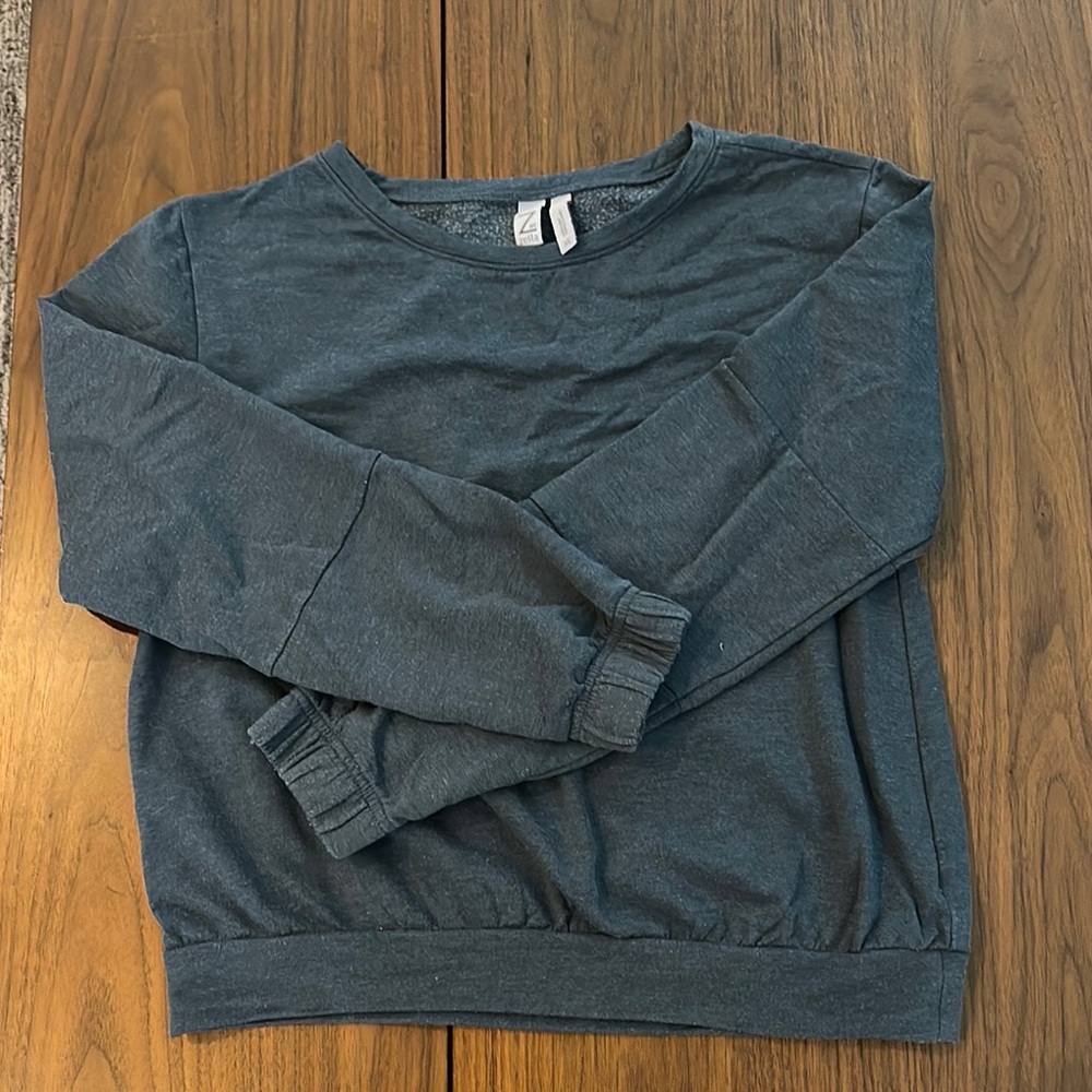 Zella Blue Sweatshirt Relaxed Fit Crewneck